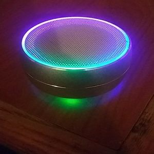 Chrome bluetooth speaker